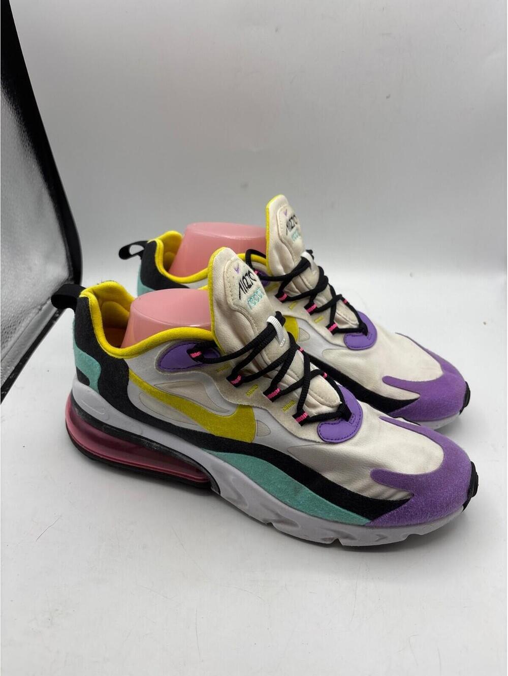 NIKE AIR MAX 270 REACT GEOMETRIC ABSTRACT MEN'S RUNNING SHOES SIZE 9.5